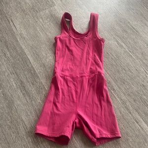 set active sport body onesie romper pink